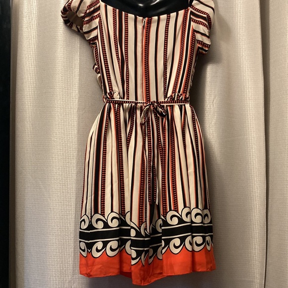 🎊HP🎊 Anna Sui 100% silk dress striped - Picture 3 of 4